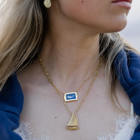 The On Course Necklace - Gold (No Tile)