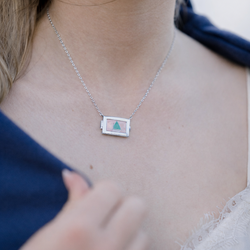 The On Course Necklace - Silver (No Tile)