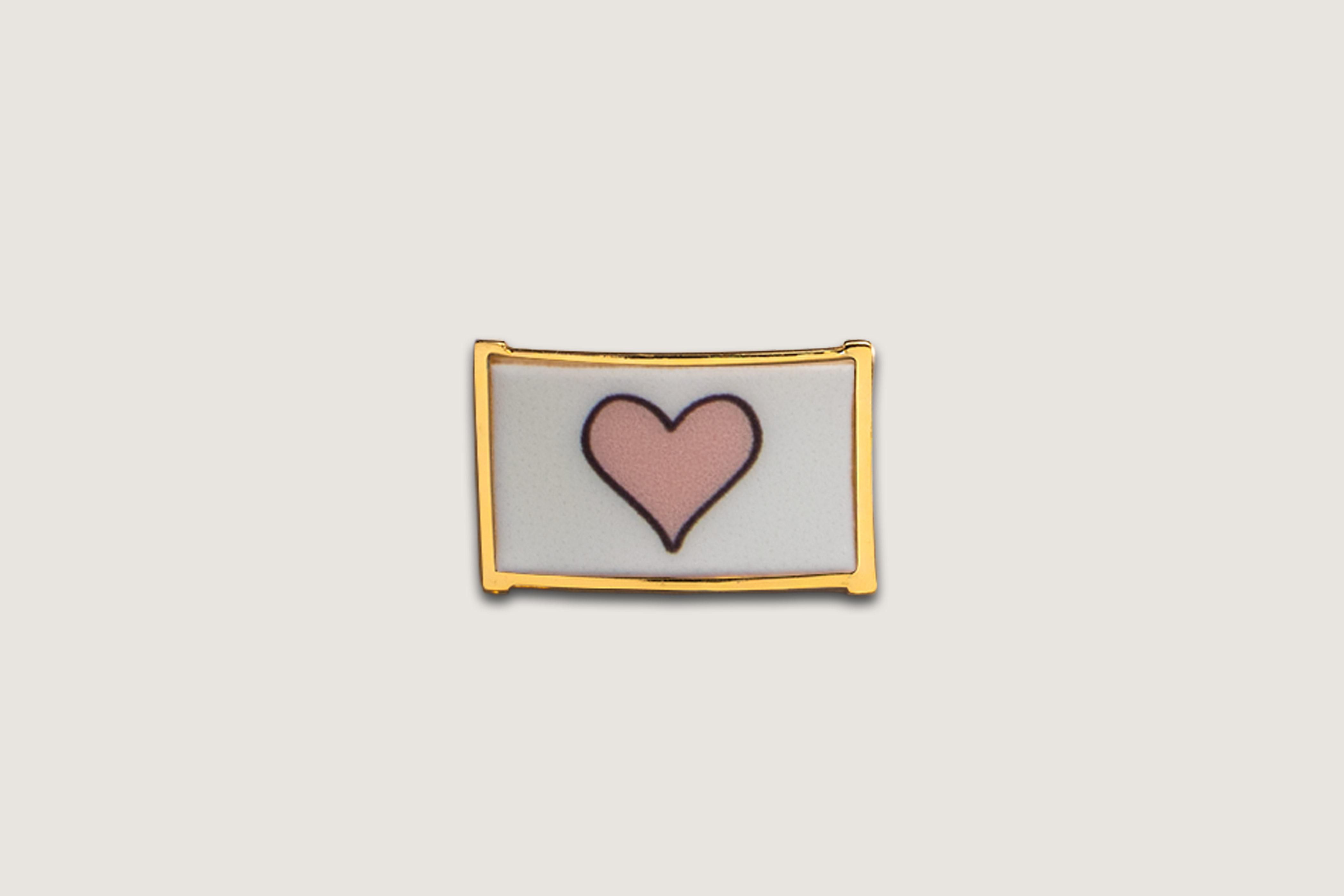 Pink Heart - Rail White